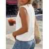 image:imageLILLUSORY Womens Tie Front Vest Summer Tops Beach Vacation Spring Outfits 2026 Cute Sweater Y2K Crochet ClothesWhite