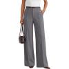image:imageLILLUSORY High Waisted Stretchy Wide Leg Dress Work Pants Trousers Business Casual Slacks with PocketsHeather Gray