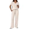 image:imageLILLUSORY Womens 2 Piece Lounge Sets 2026 Summer Vacation Outfits Airport Travel Resort Wear Beach Matching Spring SweatsuitApricot