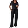 image:imageLILLUSORY Womens 2 Piece Lounge Sets 2026 Summer Vacation Outfits Airport Travel Resort Wear Beach Matching Spring SweatsuitBlack