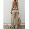 image:imageLILLUSORY 2 Piece Sets for Women Summer 2026 Vacation Travel Beach Outfits Lounge Matching Casual Airport ClothesApricot