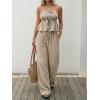 image:imageLILLUSORY 2 Piece Sets for Women Summer 2026 Vacation Travel Beach Outfits Lounge Matching Casual Airport ClothesApricot