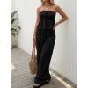 image:imageLILLUSORY 2 Piece Sets for Women Summer 2026 Vacation Travel Beach Outfits Lounge Matching Casual Airport ClothesBlack