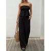 image:imageLILLUSORY 2 Piece Sets for Women Summer 2026 Vacation Travel Beach Outfits Lounge Matching Casual Airport ClothesBlack