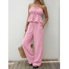 image:imageLILLUSORY 2 Piece Sets for Women Summer 2026 Vacation Travel Beach Outfits Lounge Matching Casual Airport ClothesPink