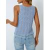 image:imageLILLUSORY Crochet Tops for Women Summer Vacation Outfits Beach Coverup Going Out Tie Front Spring Sweater Vest 2026 FashionSky