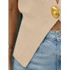 image:imageLILLUSORY Sweater Vest Tops for Women 2026 Spring Summer Business Casual Outfits Sleeveless Cardigan Sweaters FashionApricot
