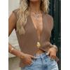 image:imageLILLUSORY Sweater Vest Tops for Women 2026 Spring Summer Business Casual Outfits Sleeveless Cardigan Sweaters FashionNutmeg