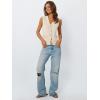 image:imageLILLUSORY Sweater Vest Women Fashion Casual Summer Outfits V Neck Cable Knit Spring Trendy Cropped Sleeveless Cute 2025Apricot