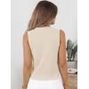image:imageLILLUSORY Vest Tops for Women 2026 Summer Outfits Striped Sweaters Button Up Casual Blouses Jacket Fashion ClothesApricot