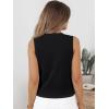 image:imageLILLUSORY Vest Tops for Women 2026 Summer Outfits Striped Sweaters Button Up Casual Blouses Jacket Fashion ClothesBlack
