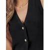 image:imageLILLUSORY Vest Tops for Women 2026 Summer Outfits Striped Sweaters Button Up Casual Blouses Jacket Fashion ClothesBlack