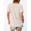 image:imageLILLUSORY Women Short Sleeve T Shirt Summer Sweater Dressy Casual Blouse Business Top Work ClothingApricot