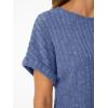 image:imageLILLUSORY Women Short Sleeve T Shirt Summer Sweater Dressy Casual Blouse Business Top Work ClothingBlue