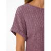 image:imageLILLUSORY Women Short Sleeve T Shirt Summer Sweater Dressy Casual Blouse Business Top Work ClothingBurgundy