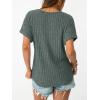 image:imageLILLUSORY Women Short Sleeve T Shirt Summer Sweater Dressy Casual Blouse Business Top Work ClothingGreen