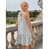 image:imageLILLUSORY Women Summer Mini Dress Halter Short Dresses A Line Polka Dot Petite Sundress Flowy Vacation Party Outfits 2026White
