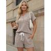 image:imageLILLUSORY Womens 2 Piece Summer Short Sets Lounge Outfits Spring Vacation Cruise Travel Resort Beach Loungewear Cute PajamasKhaki