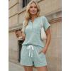 image:imageLILLUSORY Womens 2 Piece Summer Short Sets Lounge Outfits Spring Vacation Cruise Travel Resort Beach Loungewear Cute PajamasLight Green