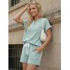 image:imageLILLUSORY Womens 2 Piece Summer Short Sets Lounge Outfits Spring Vacation Cruise Travel Resort Beach Loungewear Cute PajamasLight Green