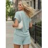 image:imageLILLUSORY Womens 2 Piece Summer Short Sets Lounge Outfits Spring Vacation Cruise Travel Resort Beach Loungewear Cute PajamasLight Green