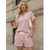 image:imageLILLUSORY Womens 2 Piece Summer Short Sets Lounge Outfits Spring Vacation Cruise Travel Resort Beach Loungewear Cute PajamasPink