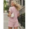 image:imageLILLUSORY Womens 2 Piece Summer Short Sets Lounge Outfits Spring Vacation Cruise Travel Resort Beach Loungewear Cute PajamasPink