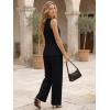 image:imageLILLUSORY Womens 2 Piece Summer Vest Sets Sleeveless Blazer Wide Leg Pants Suits Business Casual Spring OutfitsBlack