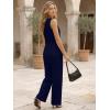 image:imageLILLUSORY Womens 2 Piece Summer Vest Sets Sleeveless Blazer Wide Leg Pants Suits Business Casual Spring OutfitsNavy Blue