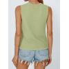 image:imageLILLUSORY Womens Summer Tops Beach Vacation Spring Outfits Cute Y2K Trendy Sweater Vest 2026 Tank Tie Front Crochet ClothesLight Green