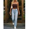 image:imageLILLUSORY Womens Bandeau Tube Tops Stretchy Strapless Y2K Crop Cute Knit Tops for Summer Beach Outfits Going Out Clothes 2026Coffee