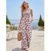 image:imageLILLUSORY Womens Floral Jumpsuit Off Shoulder Wide Leg Boho Romper Summer Beach Casual Outfit for Vacation PartyPurple