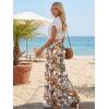 image:imageLILLUSORY Women Elastic Casual High Waist Wide Leg Pants 2026 Summer Long Palazzo Pant with Pocket Beach Vacation ClothesFloral