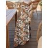 image:imageLILLUSORY Women Elastic Casual High Waist Wide Leg Pants 2026 Summer Long Palazzo Pant with Pocket Beach Vacation ClothesFloral