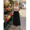 image:imageLILLUSORY Womens Flowy Palazzo Pants High Waisted Wide Leg Boho Casual Summer Beach Vacation Fall Lightweight TrousersBlack