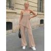 image:imageLILLUSORY Two Piece Lounge Sets for Women Going Out Asymmetrical Summer Matching Clothing 2026 Travel Knit Vacation OutfitsApricot