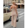 image:imageLILLUSORY Two Piece Lounge Sets for Women Going Out Asymmetrical Summer Matching Clothing 2026 Travel Knit Vacation OutfitsApricot