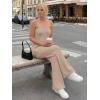 image:imageLILLUSORY Two Piece Lounge Sets for Women Going Out Asymmetrical Summer Matching Clothing 2026 Travel Knit Vacation OutfitsApricot