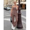 image:imageLILLUSORY Two Piece Lounge Sets for Women Going Out Asymmetrical Summer Matching Clothing 2026 Travel Knit Vacation OutfitsCoffe