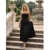 image:imageLILLUSORY Womens Floral Maxi Dress Smocked Flowy Sundress with PocketsBlack