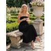 image:imageLILLUSORY Womens Floral Maxi Dress Smocked Flowy Sundress with PocketsBlack