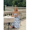 image:imageLILLUSORY Womens Floral Maxi Dress Smocked Flowy Sundress with PocketsNavy Floral