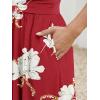 image:imageLILLUSORY Womens Summer Casual Dresses Short Sleeve V Neck Boho Dress 2026 Floral Printed Flowy Aline SundressesRed Print