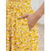 image:imageLILLUSORY Womens Summer Casual Dresses Short Sleeve V Neck Boho Dress 2026 Floral Printed Flowy Aline SundressesYellow Floral