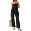 image:imageLILLUSORY Two Piece Lounge Sets for Women Going Out Asymmetrical Summer Matching Clothing 2026 Travel Knit Vacation OutfitsBlack