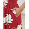 image:imageLILLUSORY Summer Dresses for Women 2026 Short Sleeve Floral Aline Dress with Pockets Boho Flowy SundressesRed Print