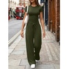 image:imageLILLUSORY Sweat Sets for Women Airport Travel Two Piece Matching Lounge Set Sweatsuit OutfitArmy Green