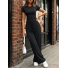 image:imageLILLUSORY Sweat Sets for Women Airport Travel Two Piece Matching Lounge Set Sweatsuit OutfitBlack