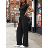 image:imageLILLUSORY Sweat Sets for Women Airport Travel Two Piece Matching Lounge Set Sweatsuit OutfitBlack