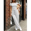 image:imageLILLUSORY Sweat Sets for Women Airport Travel Two Piece Matching Lounge Set Sweatsuit OutfitLight Grey